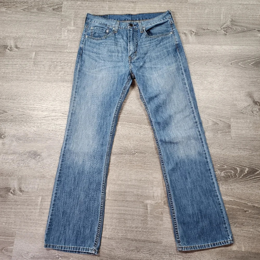 LEVI'S 527 Light Blue Wash Denim Jeans Men's 32 x 32